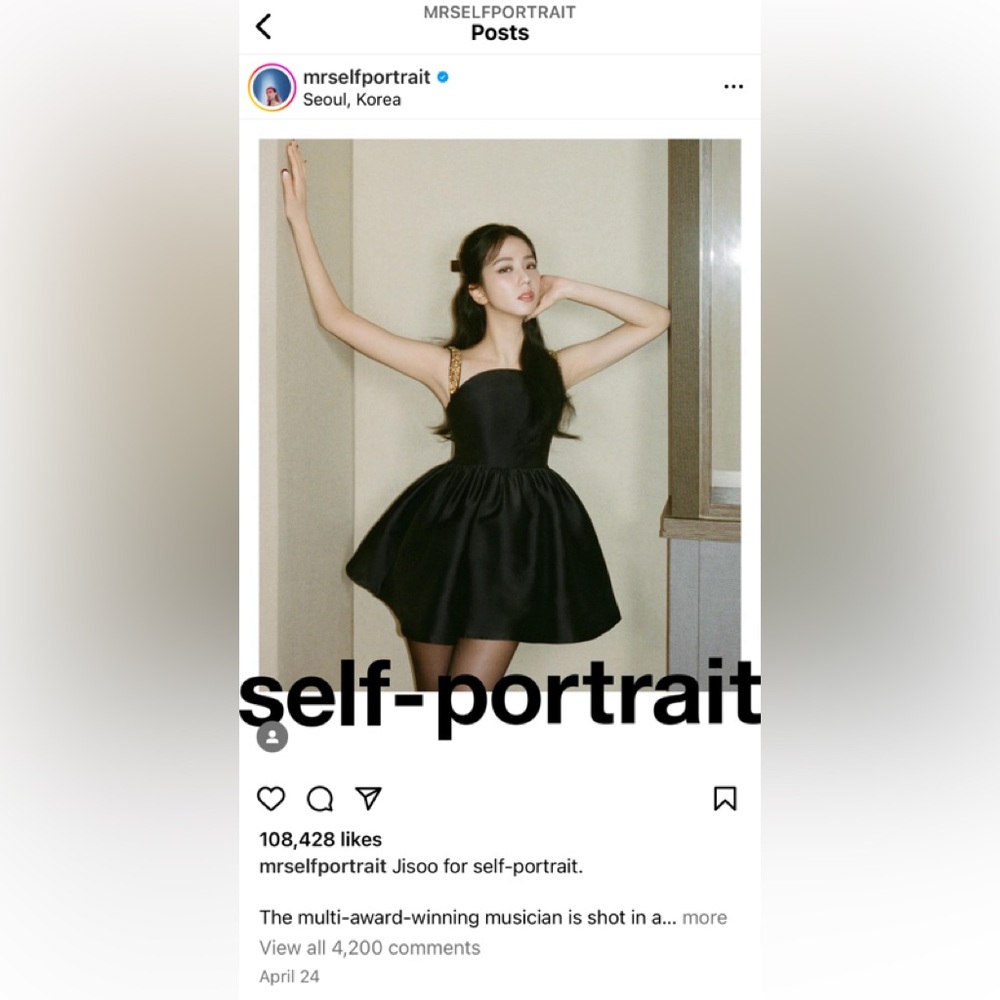 Self Portrait BLACK TAFFETA EMBELLISHED MINI DRESS